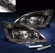 Фары кристал черные с DRL для Honda Accord 2003-2007